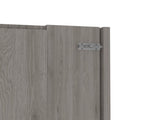 Wall Foldable Table with Multiple Shelves, Light Gray B097133223