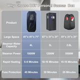 Sauna Box XL Portable Sauna Portable Sauna for Home with 4L Steam Generator Equipped with Remote 29542277