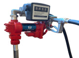 Diesel Gasoline Fuel Transfer Pump 20GPM 12V w/Oil Meter for Gas Diesel Kerosene 71597434