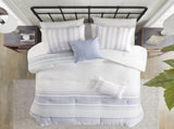 6 Piece Cotton Jacquard Oversized Comforter Set-King B035P280378