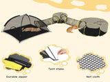 Outdoor Cat Enclosures Indoor Cats, 5 in 1 Portable Cat Play Tent with Tunnels and Cat Houses 09023201
