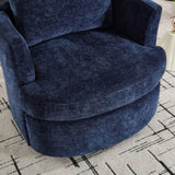 Vanity Chair,Swivel Accent Chair, 360 Degree Round Swivel Barrel Chair, Upholstered Comfy Swivel W2120P322757