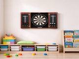 Ready-to-Play Dartboard and Cabinet Set, Official Size Dartboard Cabinet, Perfect for Cricket Games 44866223