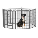 ZNTS Heavy Duty Dog Pens Outdoor Dog Fence Dog Playpen for Large Dogs, 40"Dog Kennel Outdoor Pet Playpen W1422112800