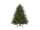 6ft Wide Christmas Tree with 300 Warm White LEDs 2345 Tips Hinged Design 36054642