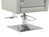 PVC leather aluminum alloy foot pedal rivet type square chassis high oil pump barber chair 150kg 19160742