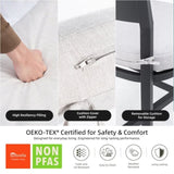 Modern Outdoor 2-Piece Swivel Bar Chairs Aluminum Frame with Ember Black, 360&deg Swivel, Ergonomic W1886P300273