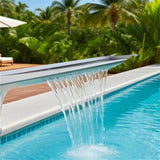 Rectangular Waterfall Pool Fountain Stainless 66954469
