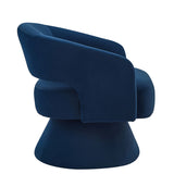 Modern Swivel Barrel Chair, Upholstered Velvet Round Accent Chairs,360 Degree Comfy Swivel Chair W2186P178774