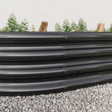 Raised Garden Bed Outdoor, Oval Large Metal Raised Planter Bed for for Plants, Vegetables, and W840102509