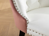 A&A Furniture,Nikki Collection Modern, High-end Tufted Solid Wood Contemporary PU and Velvet W1143P357046