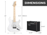 GST Stylish H-S-S Pickup Electric Guitar Kit with 20W AMP Bag Guitar Strap 04789197