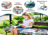 Outdoor Bench Cushion, 63 20 4 Inch, Tufted Waterproof Swing Cushion with Ties, for Patio Bench 02763939
