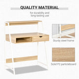 Computer Desk with Drawer ,Natural 19479753