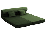 Convertible Corduroy Sofa Bed, 2Seater FoldOut Compressed Sofa, MultiFunctional Floor Couch for T6623P607354