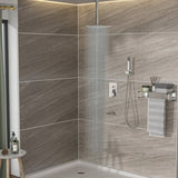 Shower System with Waterfall Tub Spout,12 Inch Ceiling Mount Square Shower System with Rough-in W124381954
