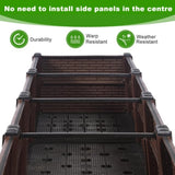 31.5x31.5x19.6in Raised Garden Beds Outdoor, Polypropylene Planter Boxes Outdoor for Vegetables, 70829699