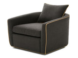 Swivel Accent Chair Upholstered Club Chair Barrel Sofa Chair for Living Room , Reading Corner, and N763P376127R