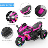 12V Kids Ride on Motorcycle, Electric Kids Motorcycle, Battery Powered Motorcycle for 3-4Years Old, W3380P310000