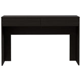 ZNTS Acre Writing Computer Desk, Two Drawers -Black B07091889