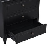 U_STYLE 3-Drawer Nightstand Storage Wood Cabinet WF319366AAB