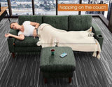 Convertible Combination Sofa Sofa L-Shaped Sofa with Footstools with Storage, Green Sofa for Living W2012P318978