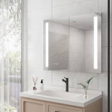 36 x 30 inch Medicine Cabinet with LED Vanity Mirror, Anti-Fog, Dimmable, Recessed or Surface Mount, W1738100836