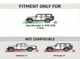 Running Boards with Two Stairs Design All-Steel Build, Bolt-on Side Steps Compatible with 2018-2026 W3611P453317
