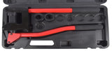 Red Manual Knockout Hole Punch Driver Kits Lever Sheet Metal Stud Punch with Dies for Pipe Sizes 49253476