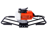 2.7HP Post Hole Digger 63cc two person handle Gas-Powered 2-Stroke Auger Digging Drill Shaft Size W465109919