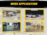 Safety Bollard Post, 48 Inch Height Steel Bollards, 4.5 Inch Diameter Parking Bollard, Yellow Powder 96208490