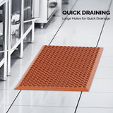 Red Rubber Floor Mat, 60*90*1cm, Anti-Fatigue & Durable 74480158