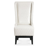 23.03" Wide Faux Leather High-Back Accent Chair, Comfy High Wingback Chair, Living Room Chair with W68057037