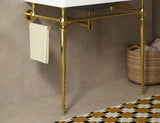 VICI 36" Freestanding Bathroom Vanity Iron Leg without Basin, Gold W2615P243103