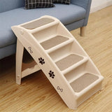 Foldable Dog Ramp Stairs Steps -Tan 88760016