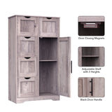 ZNTS Bathroom Storage Cabinet with Storage 5 Drawers and 1 Door, Entryway Cabinet with Adjustable Shelf, W1673P176236