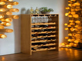 Hanzi Oak Finish Wine Rack B2726P408073
