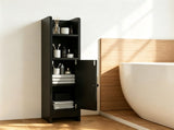 Slim Freestanding Bathroom Storage Cabinet, Narrow Floor Organizer with Open Shelves & Adjustable 29422752