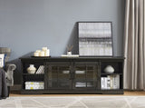 Multipurpose Sliding Door Stand Large Storage Cabinet with 2 Sliding Fluted Glass Tempered Doors, W1758P189941