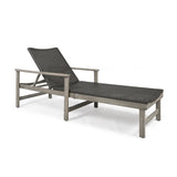 HAMPTON WOOD WICKER CHAISE LOUNGE 63763.00LMBLK