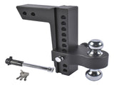 Heavy Duty Adjustable Trailer Hitch Fits 2.5" Receiver 10" Drop/Rise 18500 LBS 2" & 2-5/16" Dual 02275343