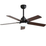 42 Inch Modern Ceiling Fan With 3 Color Dimmable Light 5 Blades Remote Control Reversible DC Motor W882P164331