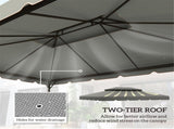 13' x 10' Gazebo Replacement Canopy 09242829