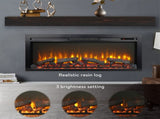 44 inch wall recessed electric fireplace with remote and Imitation Flame , LED light heater W1769P171420