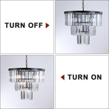(Same as W1340102277/L5007) Black Luxury Crystal Chandelier Modern Chandeliers Lights Fixture W1340P189315