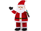 6FT Lighted Santa Christmas Yard Decorations, Pre-lit Pull Up Santa Waving Hand with 180 LED Warm 40320224