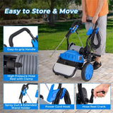 2300 PSI 1.8 GPM electric high-pressure cleaning machine with wheels 92414295