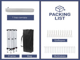 3 x 6m Home Use Outdoor Camping Waterproof Folding Tent with Carry Bag White 91896329