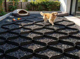 Gravel Grid Driveway Stabilization, Permeable Grass Ground Retainer 24.93 x 9.52 FT, 1880 LBS/Sq FT 10872934