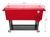 80Qt Red Box Black Square Foot Tube With Drain Pipe Freezer Incubator 21967659